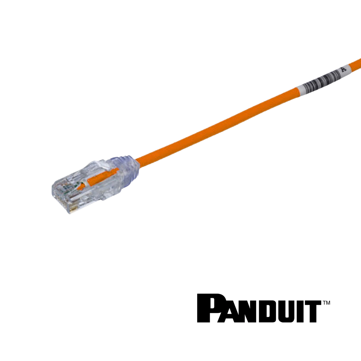 Image of PANDUIT Cat6 28AWG Small Diameter Patch Cord | UTP | Orange | Selector (Cat6 28AWG Small Diameter Patch Cord UTP Orange)