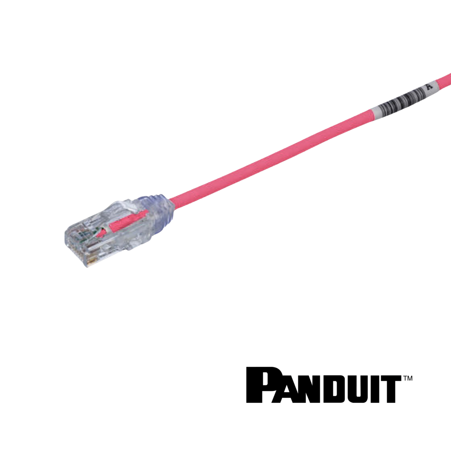Image of PANDUIT Cat6 28AWG Small Diameter Patch Cord | UTP | Pink | Selector (Cat6 28AWG Small Diameter Patch Cord UTP Pink)