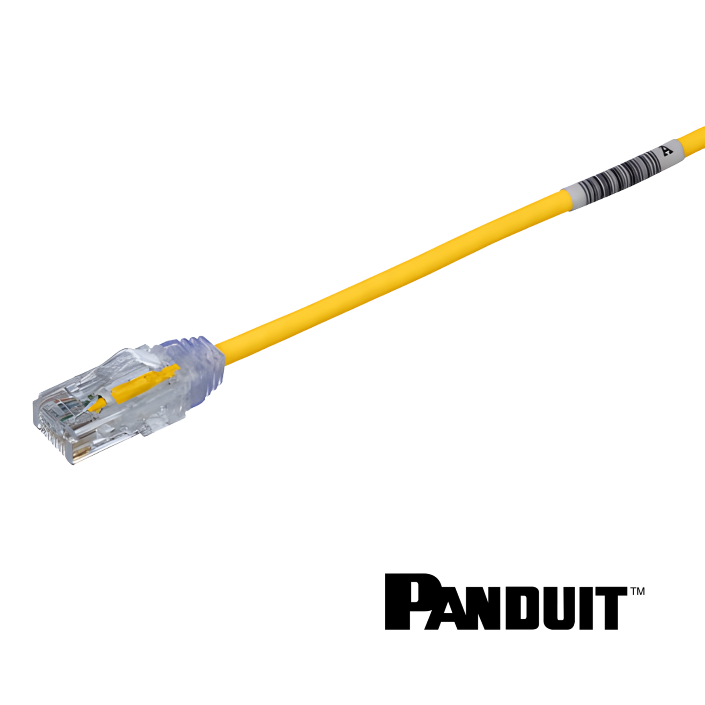 Image of PANDUIT Cat6 28AWG Small Diameter Patch Cord | UTP | Yellow | Selector (Cat6 28AWG Small Diameter Patch Cord UTP Yellow)