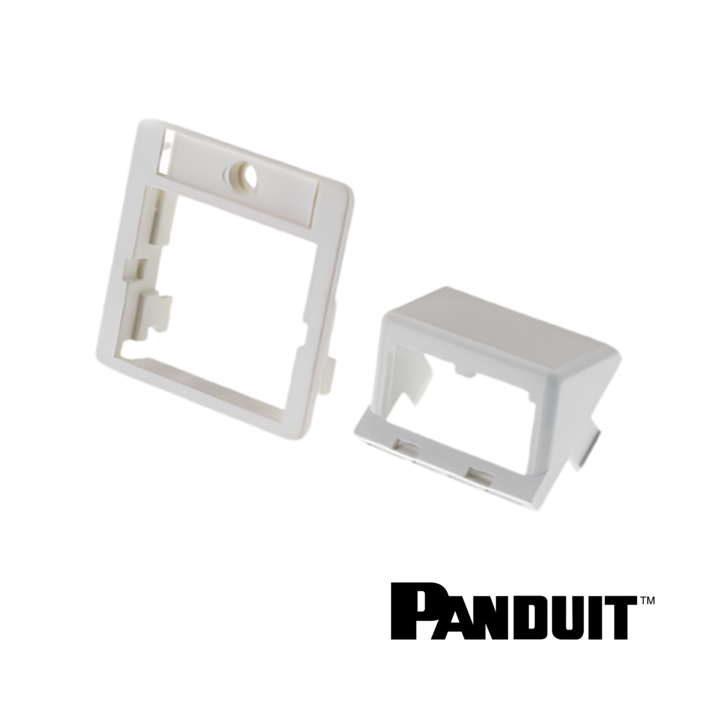 Image of Panduit 50X50mm 1/2 Size Sloped Module Insert in Arctic White (PT-CFPAGS2AWY)