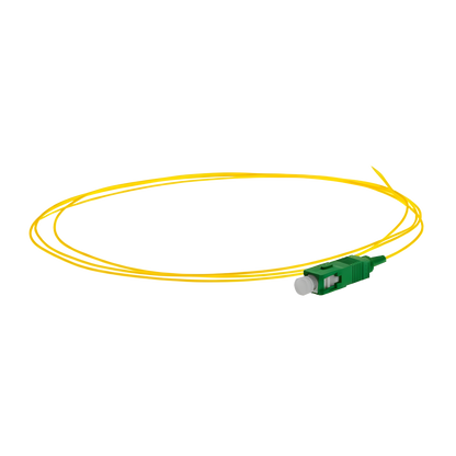 Image of SM UPC Fibre Optic Pigtails 12Pack - (9-PG-LC-1-YW-PK12)