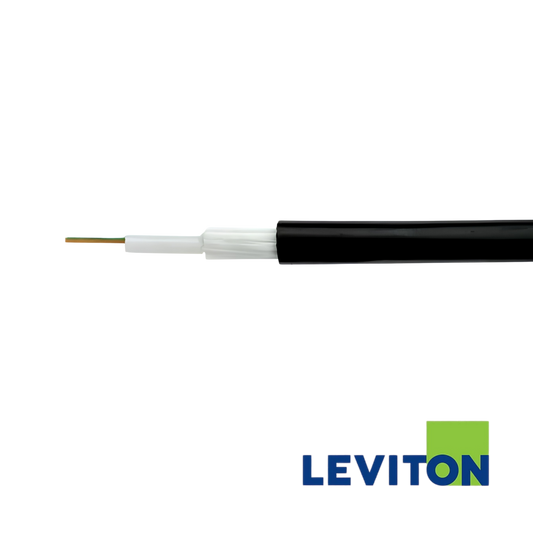 Image of Leviton OM2 24 Core Loose Tube Cable, Eca, Black (BR-GF050UNI24LU-ECA)