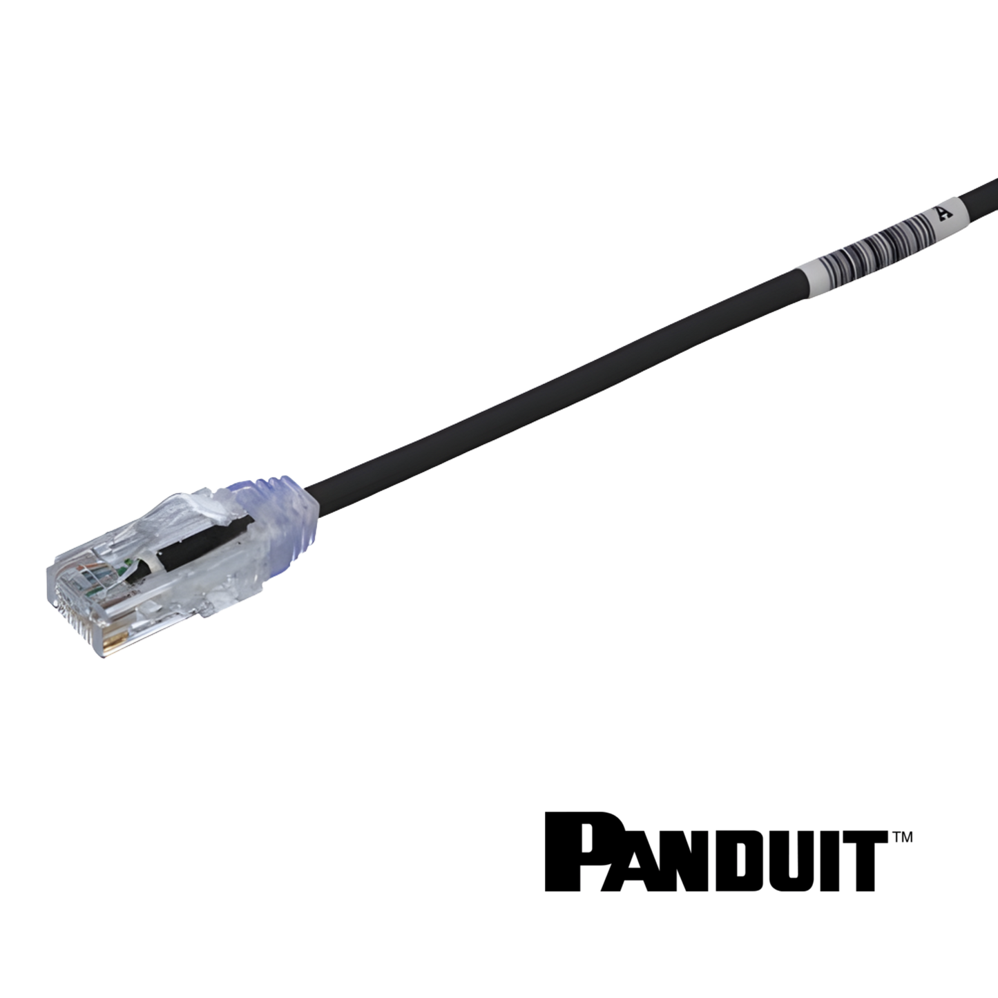 Image of PANDUIT Cat6 28AWG Small Diameter Patch Cord | UTP | Black (Cat6 28AWG Small Diameter Patch Cord  UTP Black)
