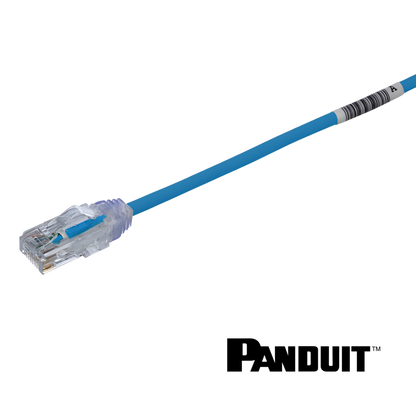 Image of PANDUIT Cat6 28AWG Small Diameter Patch Cord | UTP | Blue | Selector (Cat6 28AWG Small Diameter Patch Cord  UTP  Blue)