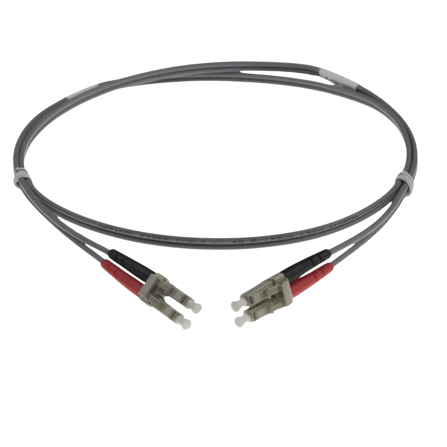 Image of OM1 LC Fibre Optic Patch Lead | Grey (LC-LC OM1 FIBRE OPTIC PATCH CORD GREY)