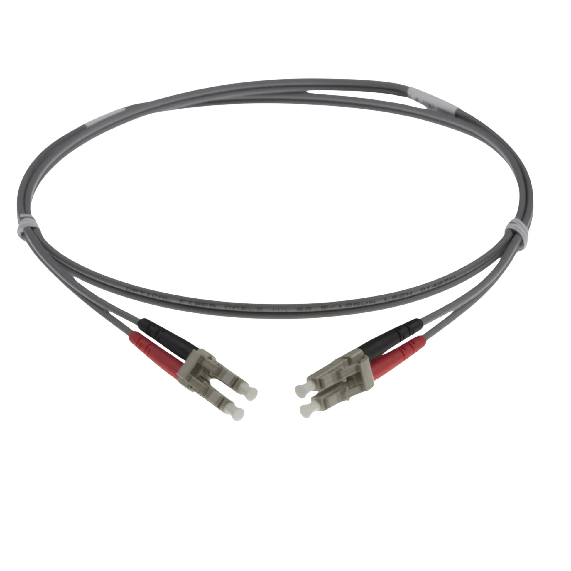 Image of OM1 LC Fibre Optic Patch Lead | Grey (LC-LC OM1 FIBRE OPTIC PATCH CORD GREY)