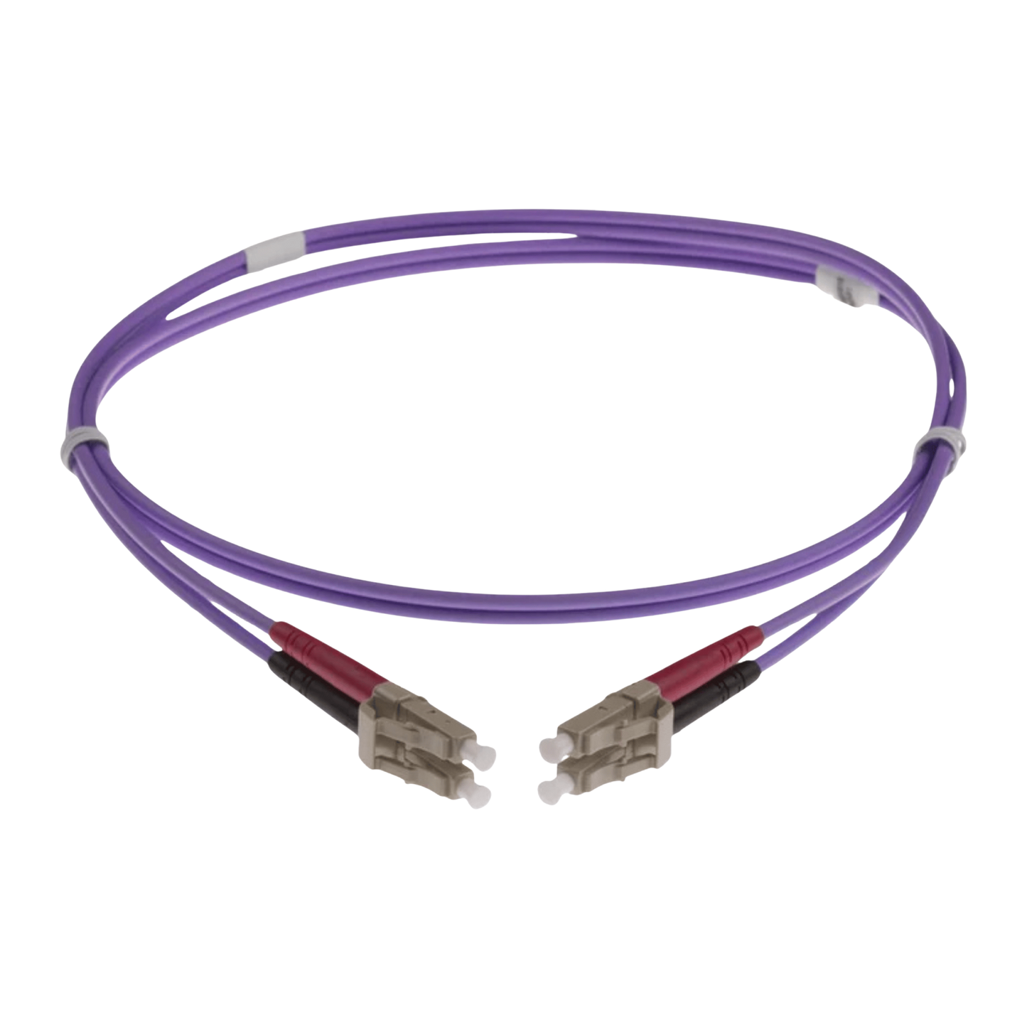 Image of NENCO OM4 DUPLEX FIBRE OPTIC PATCH CORD | Selector | Heather/Violet (LC-LC OM4 DUPLEX FIBRE OPTIC PATCH CORD HEATHER VIOLET)