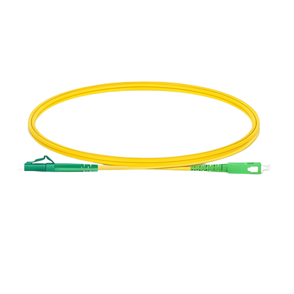 Image of OS2 FC Fibre Optic Patch Lead | Yellow (LCA-SCA SM Simplex APC (0.5m-20m) Patch Cords)