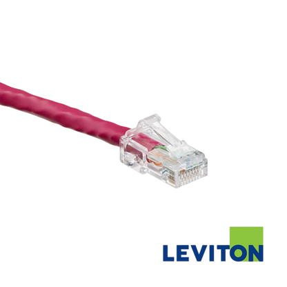 Image of LEVITON Cat6 Unshielded Patch Cord (LEVITON Cat6 Unshielded Patch Cord Red)