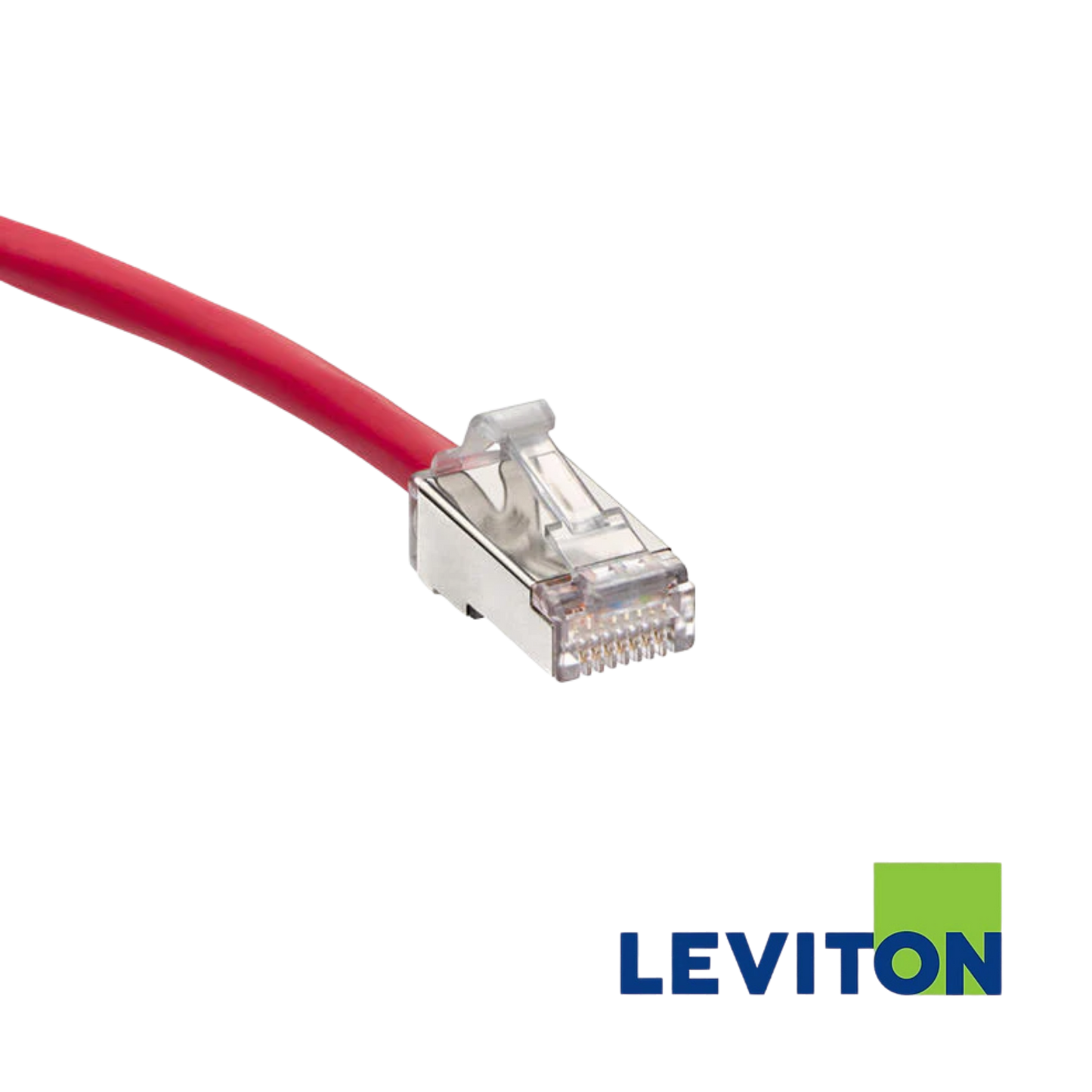 Image of LEVITON Cat 6 UTP High-Flex Patch Cord (LEVITON Cat 6A UFTP High-Flex Patch Cord Red)