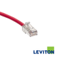 Image of LEVITON Cat 6 UTP High-Flex Patch Cord (LEVITON Cat 6A UFTP High-Flex Patch Cord Red)