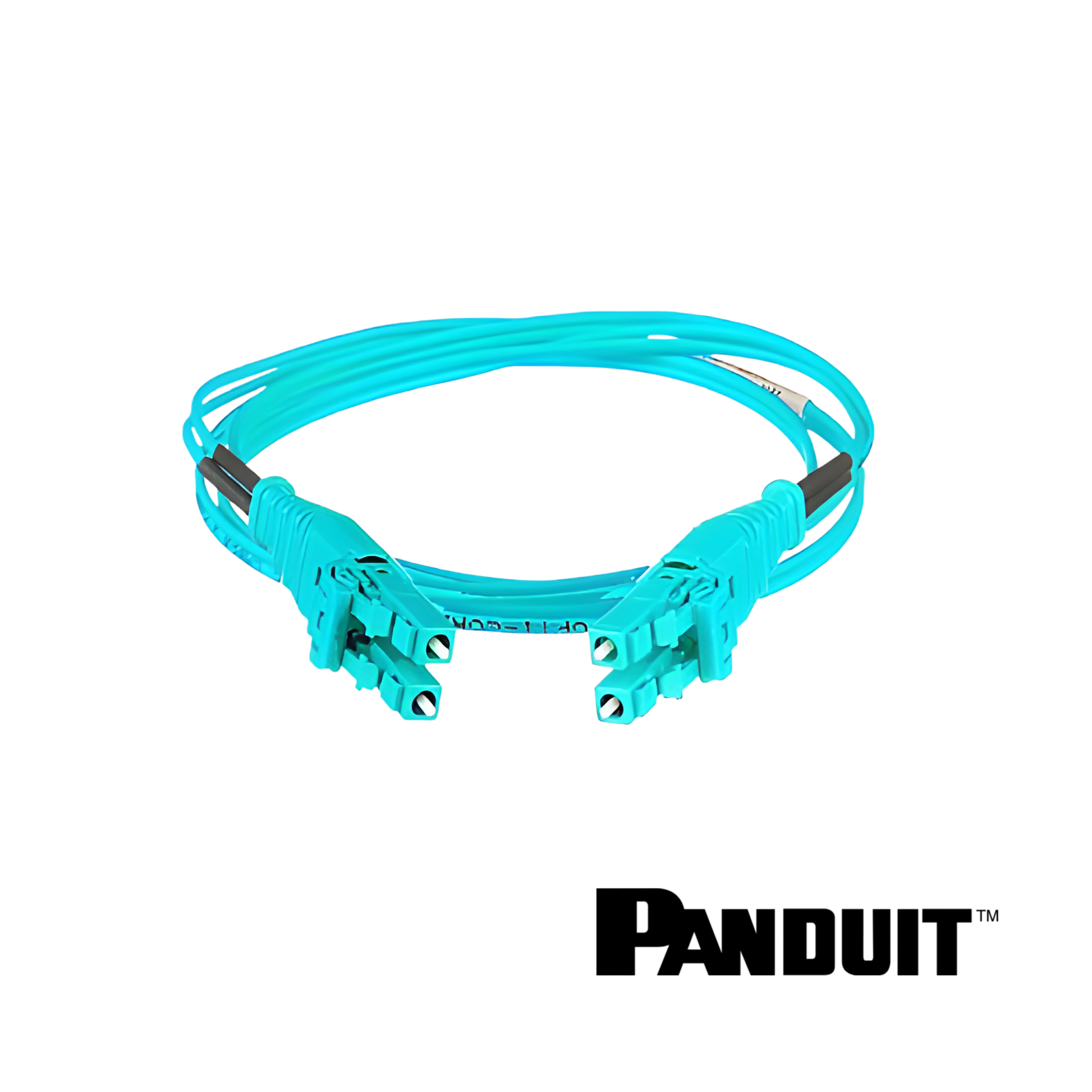 Image of PANDUIT Opti-Core® OM4 Push-Pull LC Duplex Fibre Ultra IL Patch Cord (Opti-Core®  Push-Pull OM4 LC Standard IL Duplex Fibre Patch Cord (1))
