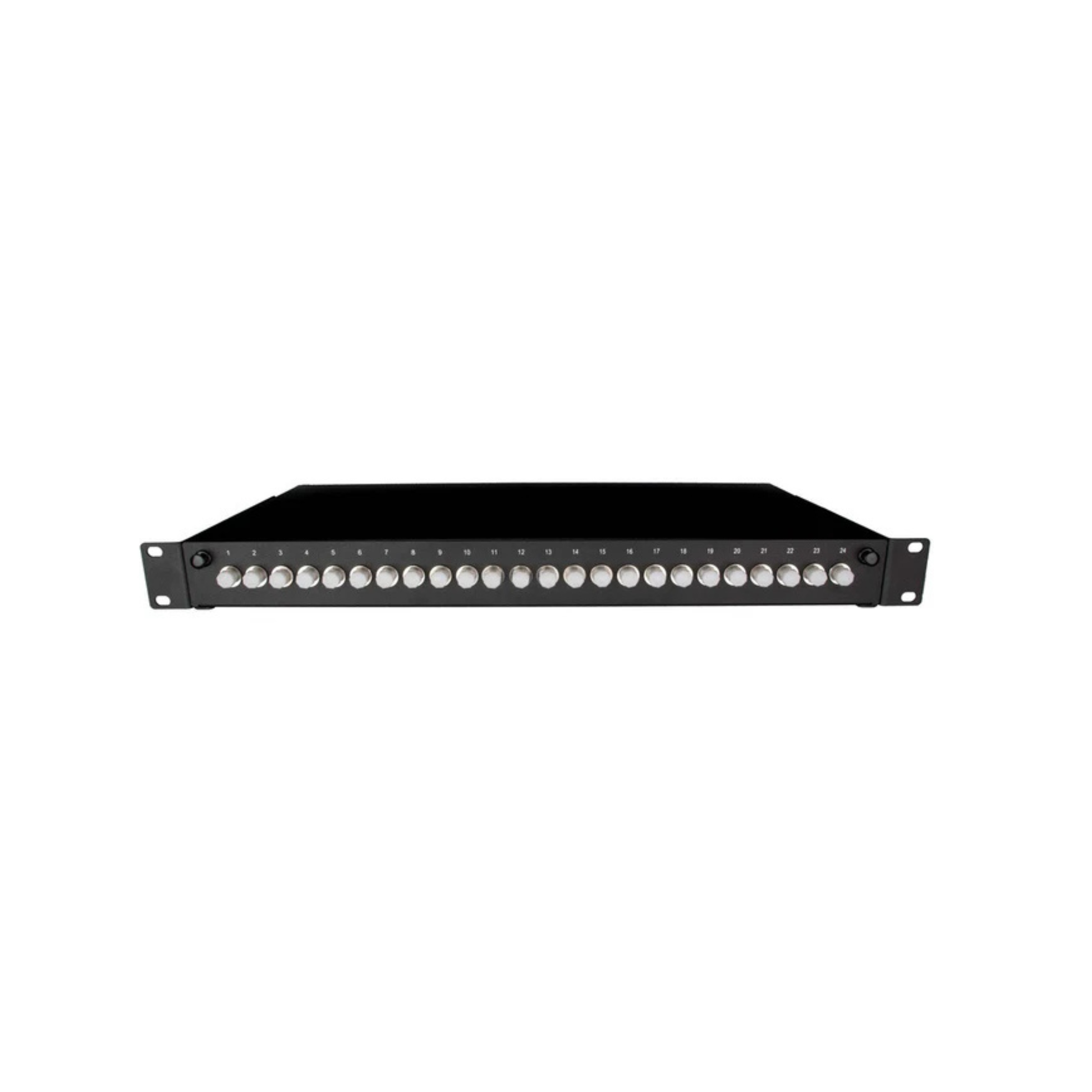 Image of Front Sliding Fibre Optic Patch Panels | 1RU | Selector (PAT-24-FC-12-SM-BK-SFE)