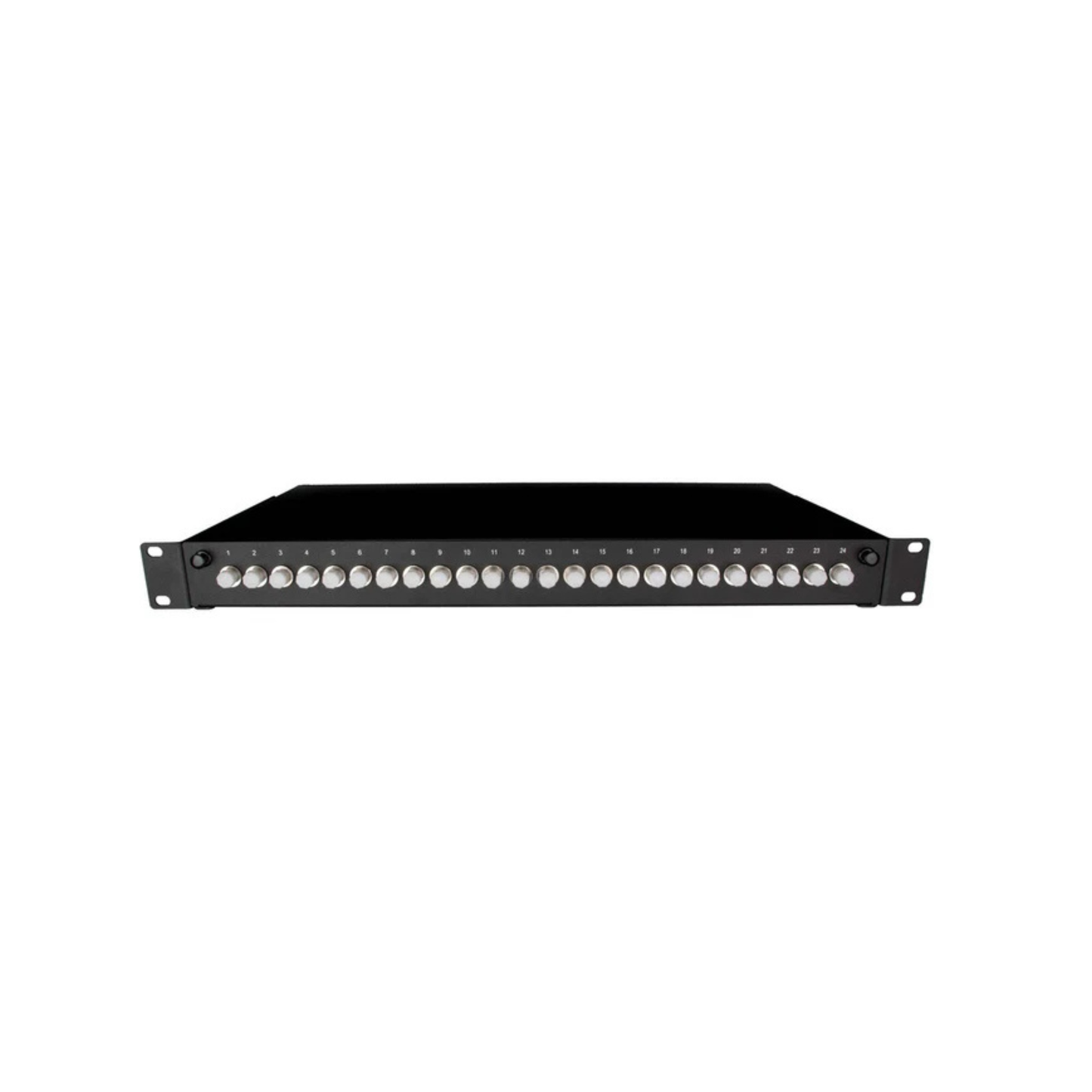 Image of Front Sliding Fibre Optic Patch Panels | 1RU | Selector (PAT-24-FC-16-SM-BK-SFE)