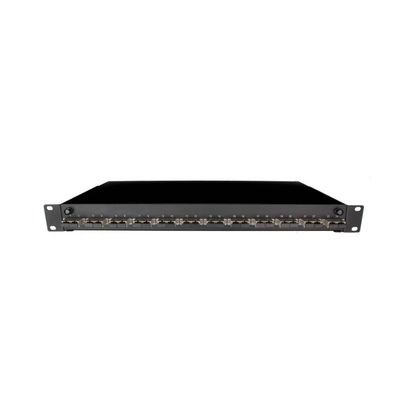 Image of Front Sliding Fibre Optic Patch Panels | 1RU | Selector (PAT-24-SCD-24-BK-SFE)