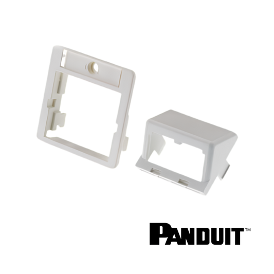 Image of Panduit 50X50mm 1/2 Size Sloped Module Insert in Arctic White (PT-CFPAGS2AWY)