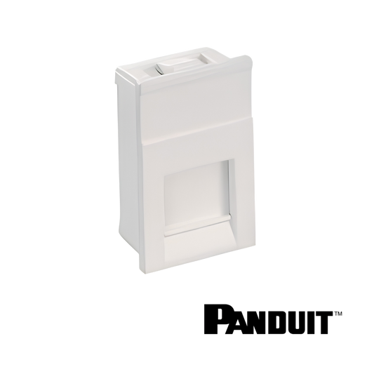 Image of Panduit Mini-Com LJU6CE Shuttered Black Module (PT-CM6CESBL-X)