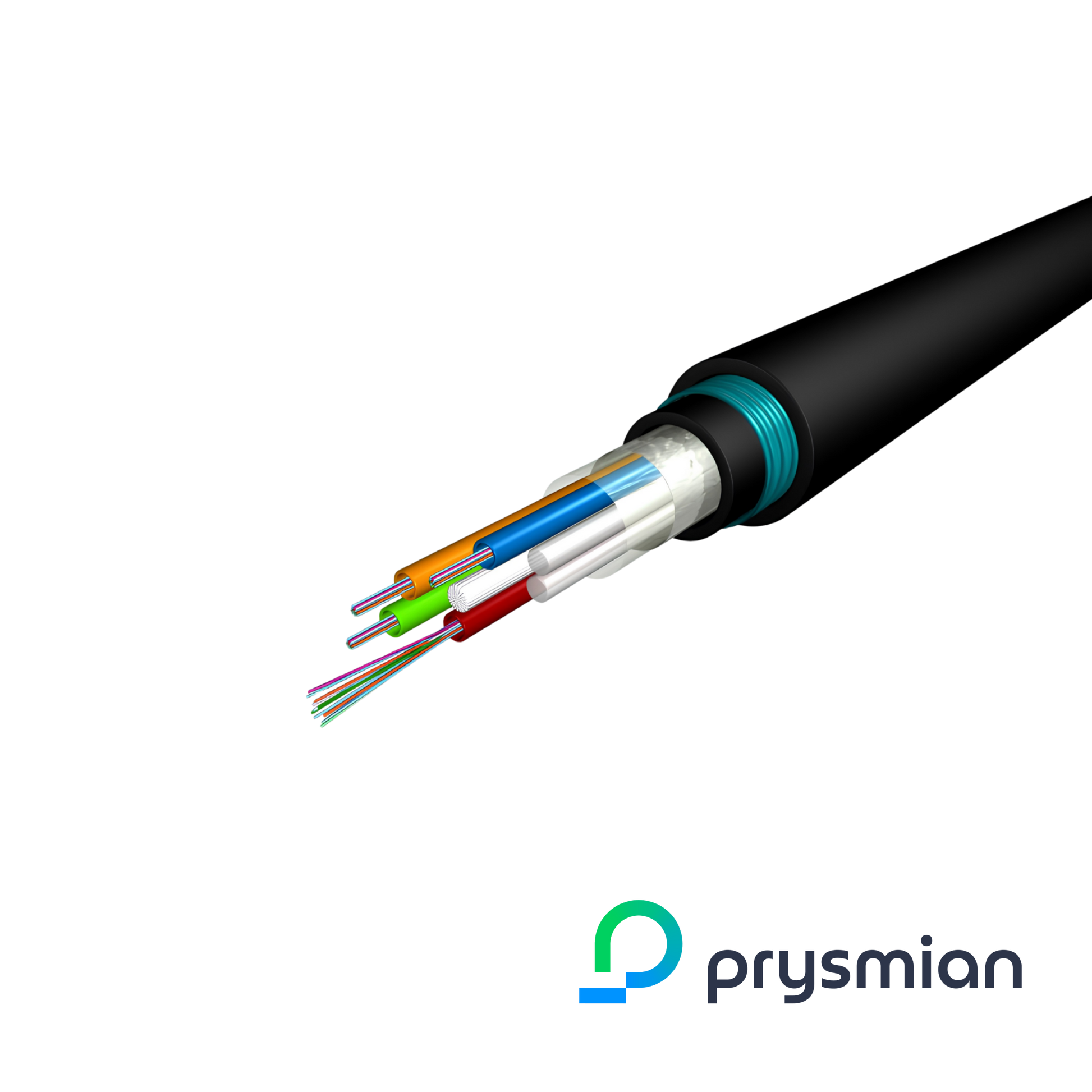 Image of Prysmian OM3 G657a1 Loose Tube Cable, B2ca Rated, Black (Prysmian OM3 Loose Tube Cable, B2ca Rated, Black)