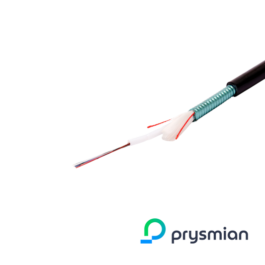 Prysmian Singlemode OS2 G657a1 Loose Tube Fibre Cable CST Armour LSZH, Eca, Ext