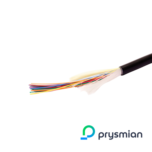 Image of Prysmian OM4 Tight Buffered Cable, B2ca, Black (Prysmian OM4 Tight Buffered Cable, LSZH, B2ca, Int)