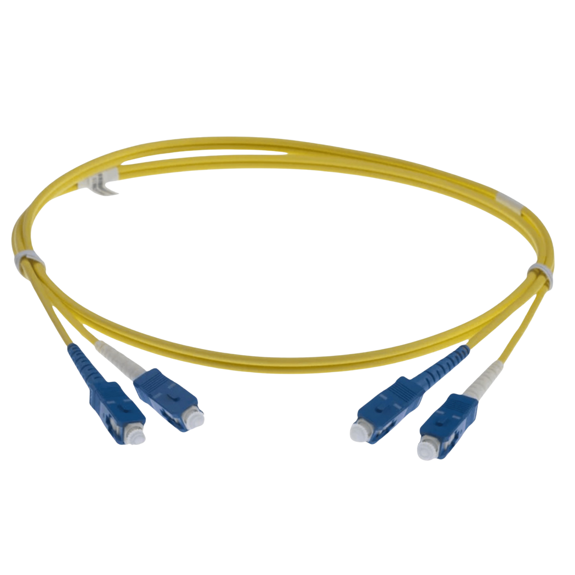 Image of NENCO OS2 LC Fibre Optic Patch Lead | Selector (SC-SC OS2 FIBRE OPTIC PATCH CORD YELLOW)
