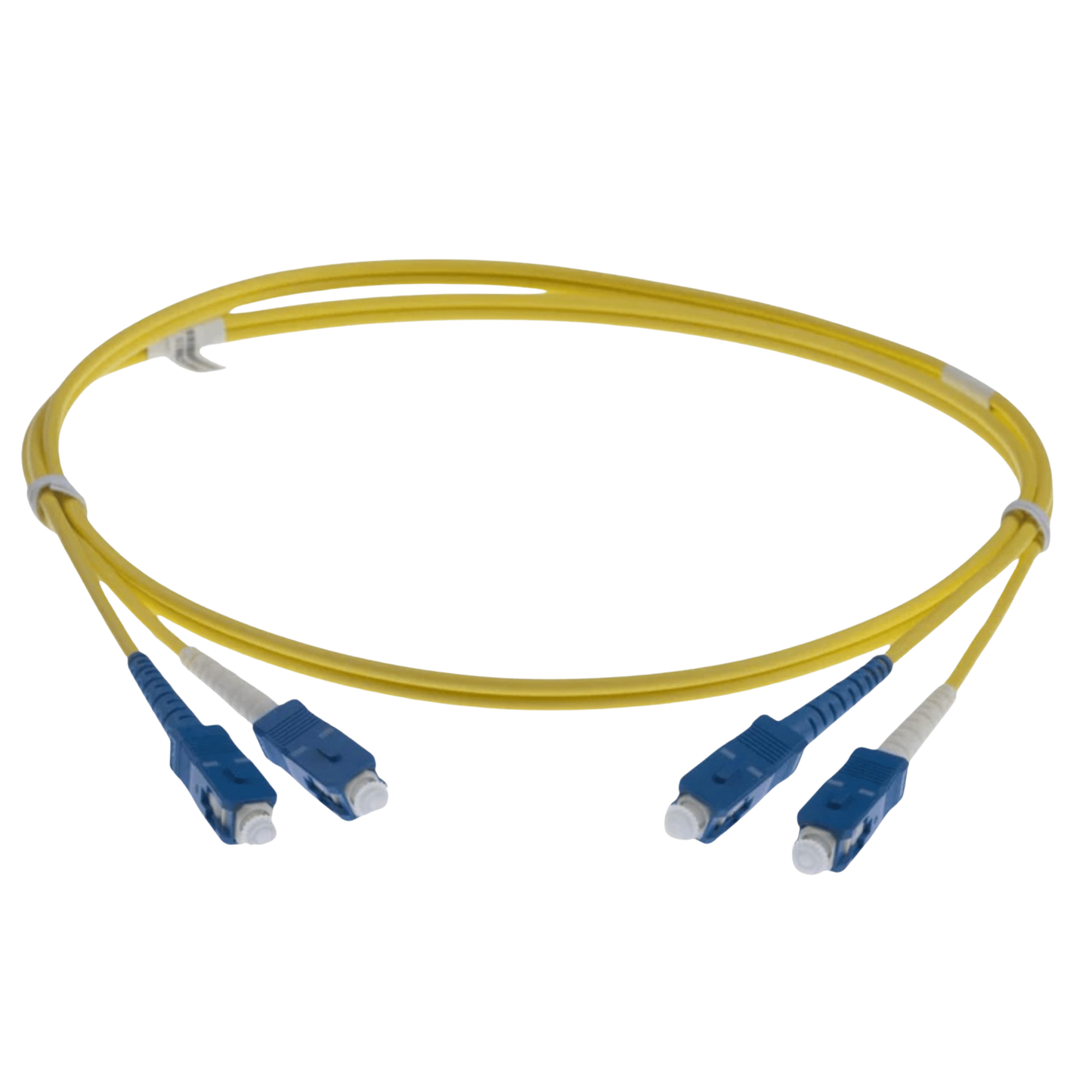 Image of SM Simplex UPC  (0.5-30m) Patch Cords (SC-SC OS2 FIBRE OPTIC PATCH CORD YELLOW)