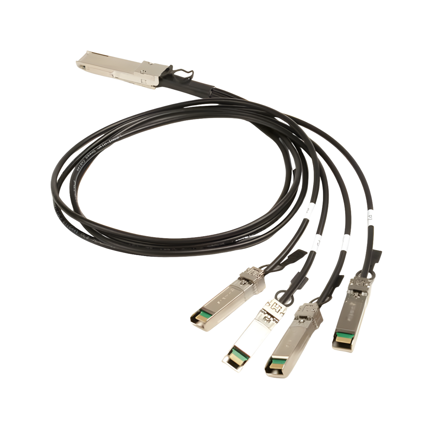 Image of Siemon 4x25Gb/s DAC, QSFP28 High Speed Interconnect, Breakout Passive Direct Attach Copper Cable (Q4S28P301.0-01L)