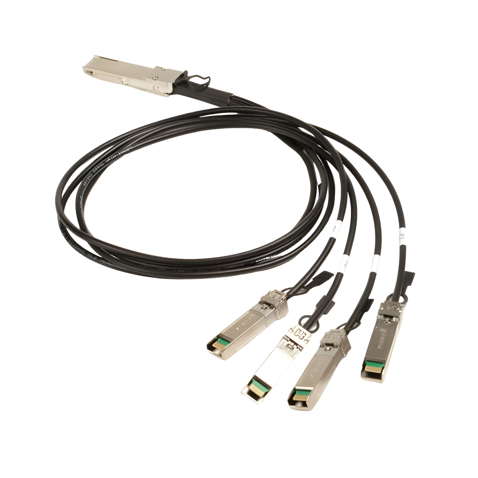 Image of Siemon 4x25Gb/s DAC, QSFP28 High Speed Interconnect, Breakout Passive Direct Attach Copper Cable (Q4S28P301.0-01L)