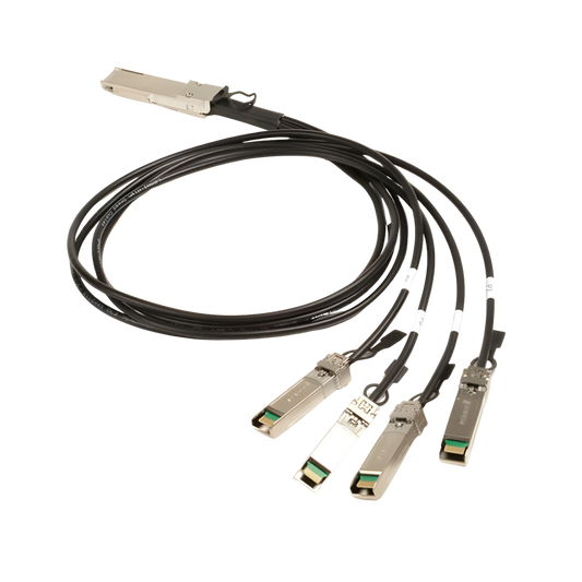 Image of Siemon 4x25Gb/s DAC, QSFP28 High Speed Interconnect, Breakout Passive Direct Attach Copper Cable (Q4S28P301.0-01L)