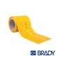 Image of BRADY Indoor Outdoor 76 mm Core Polyolefin Hypertag | Yellow (THT-11321HT-348-YL)
