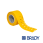 Image of BRADY Indoor Outdoor 76 mm Core Polyolefin Hypertag | Yellow (THT-7512HT-348-YL)