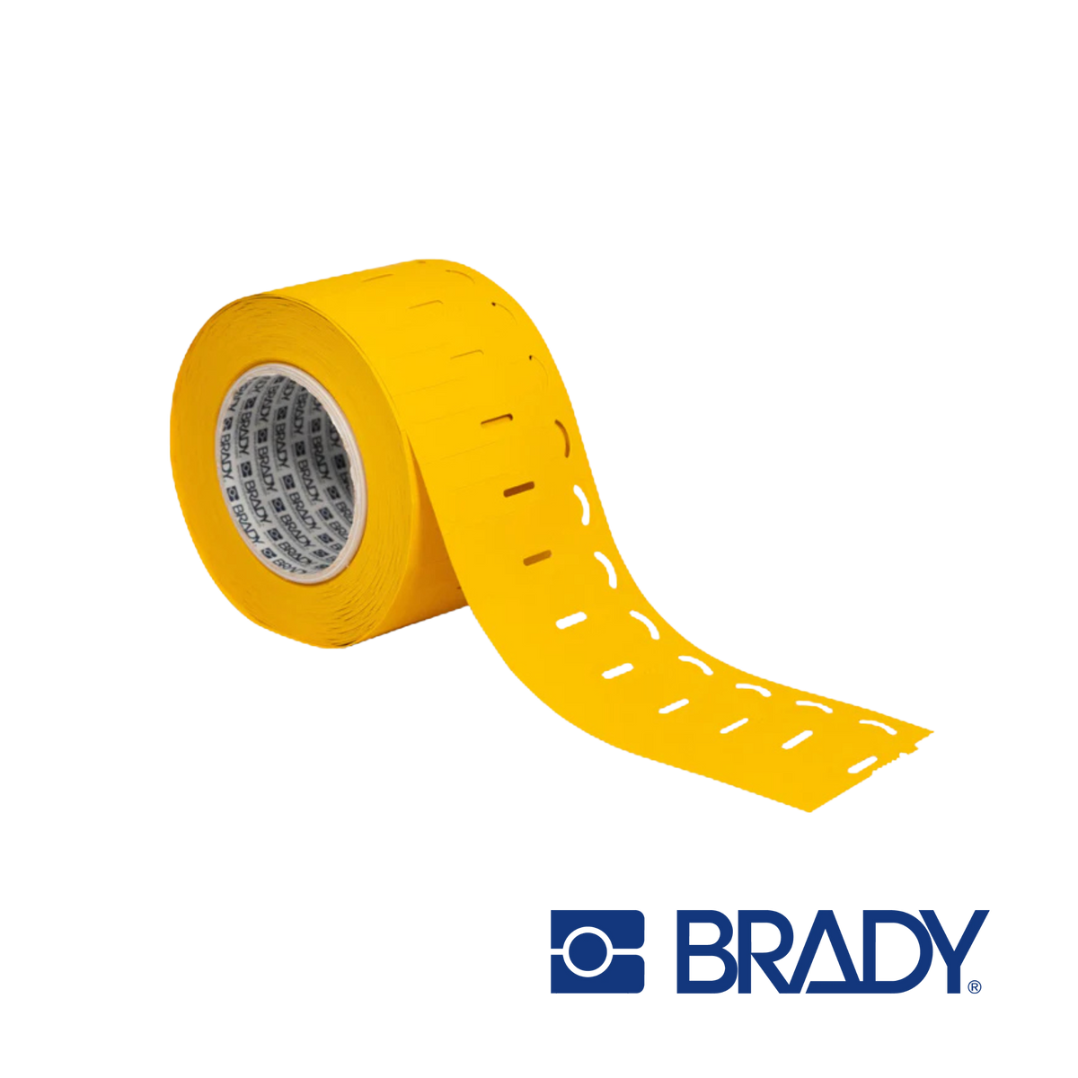 Image of BRADY Indoor Outdoor 76 mm Core Polyolefin Hypertag | Yellow (THT-7825HT-348-YL)